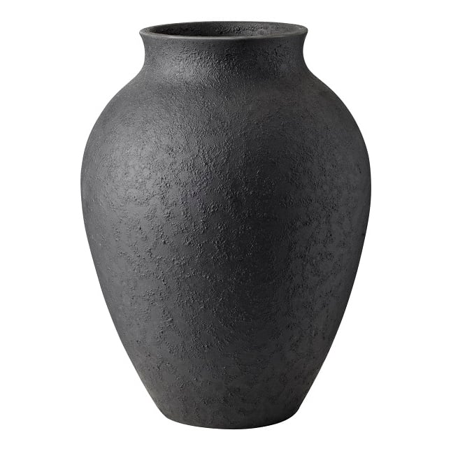 Knabstrup Keramik Knabstrup vase 27 cm Svart