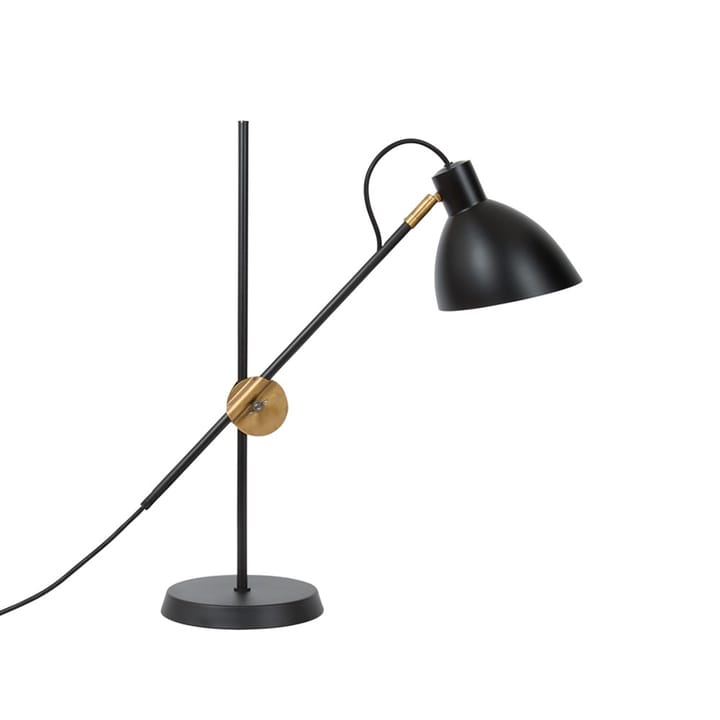 KH1 bordlampe - sort matt, ubehandlet messing - Konsthantverk