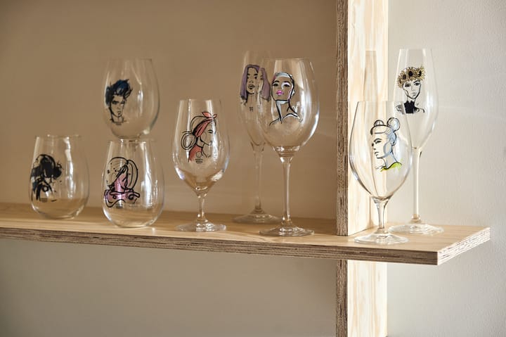 All about you glass 57 cl 2-pakk, Love him (grå) Kosta Boda