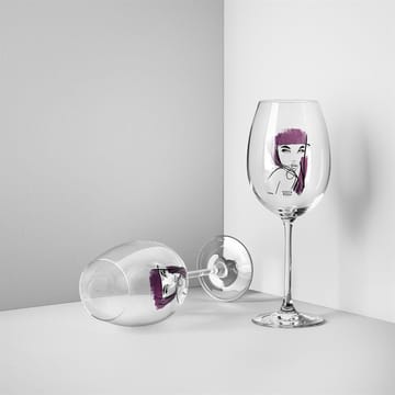 All about you vinglass 52 cl 2-stk. - purpurrød - Kosta Boda