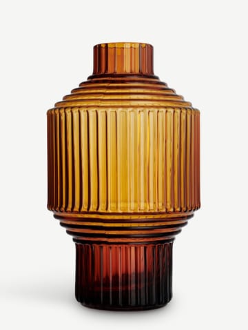 Pavilion vase Ø80x134 mm - Mørk ravfarget - Kosta Boda