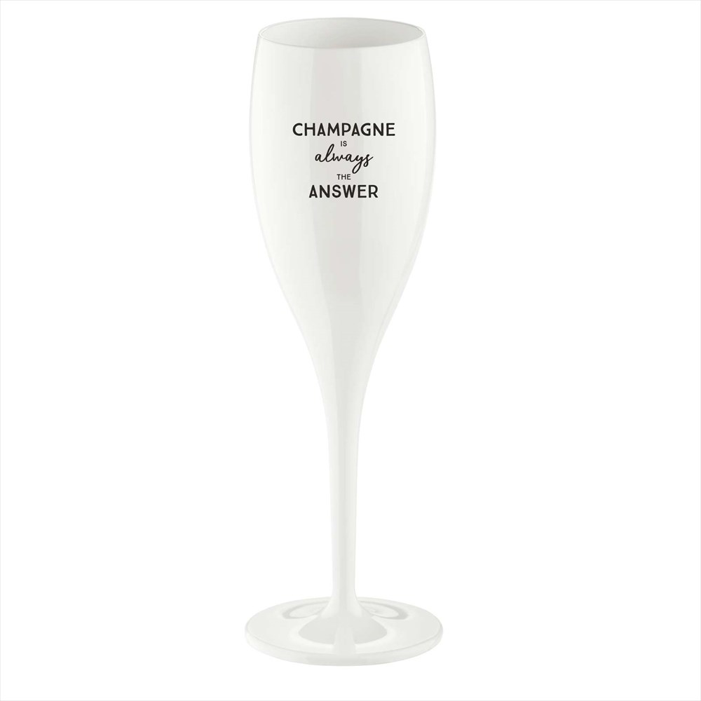 Koziol Cheers champagneglass 10 cl 6-pakning Champagne is the answer