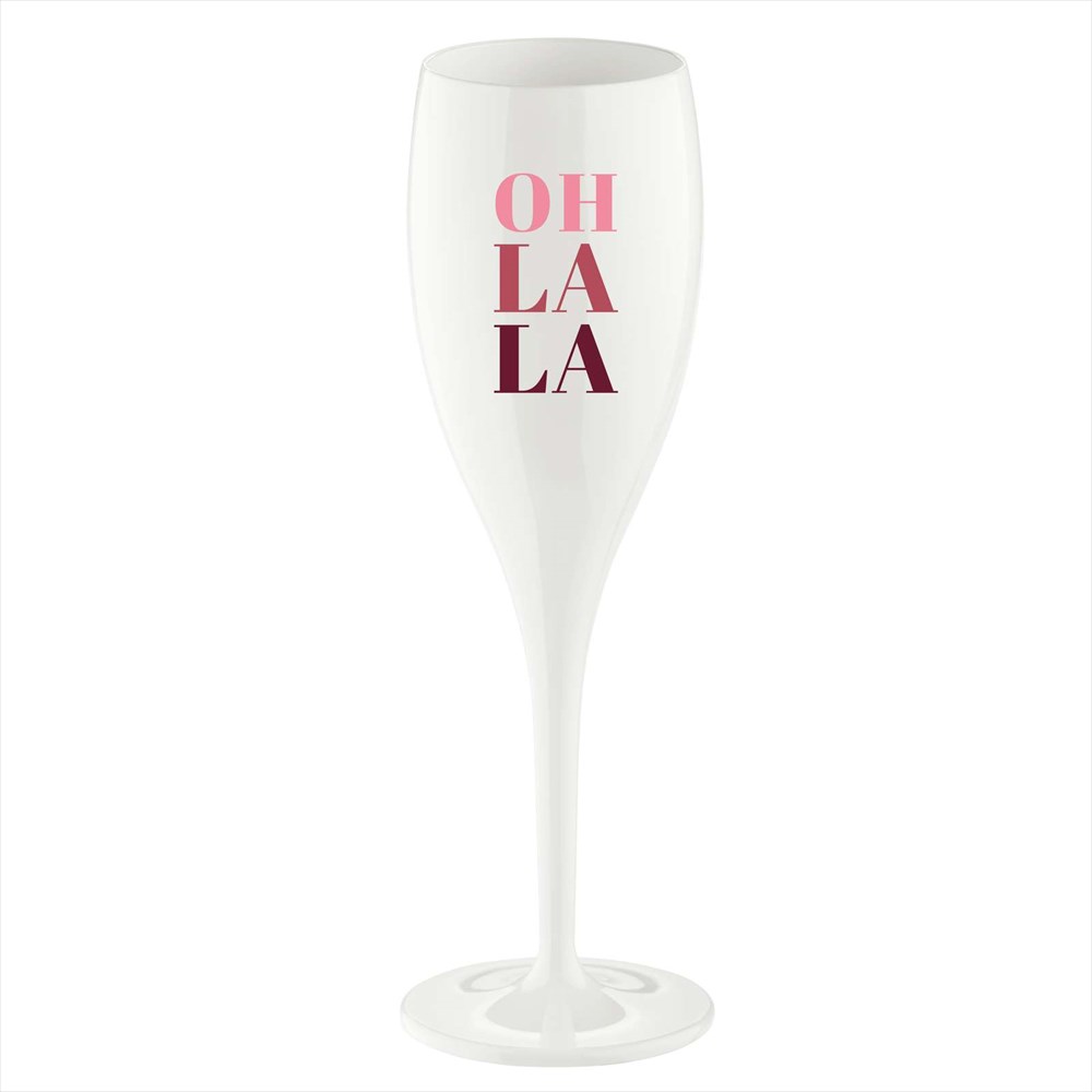 Koziol Cheers champagneglass 10 cl 6-pakning Oh la la