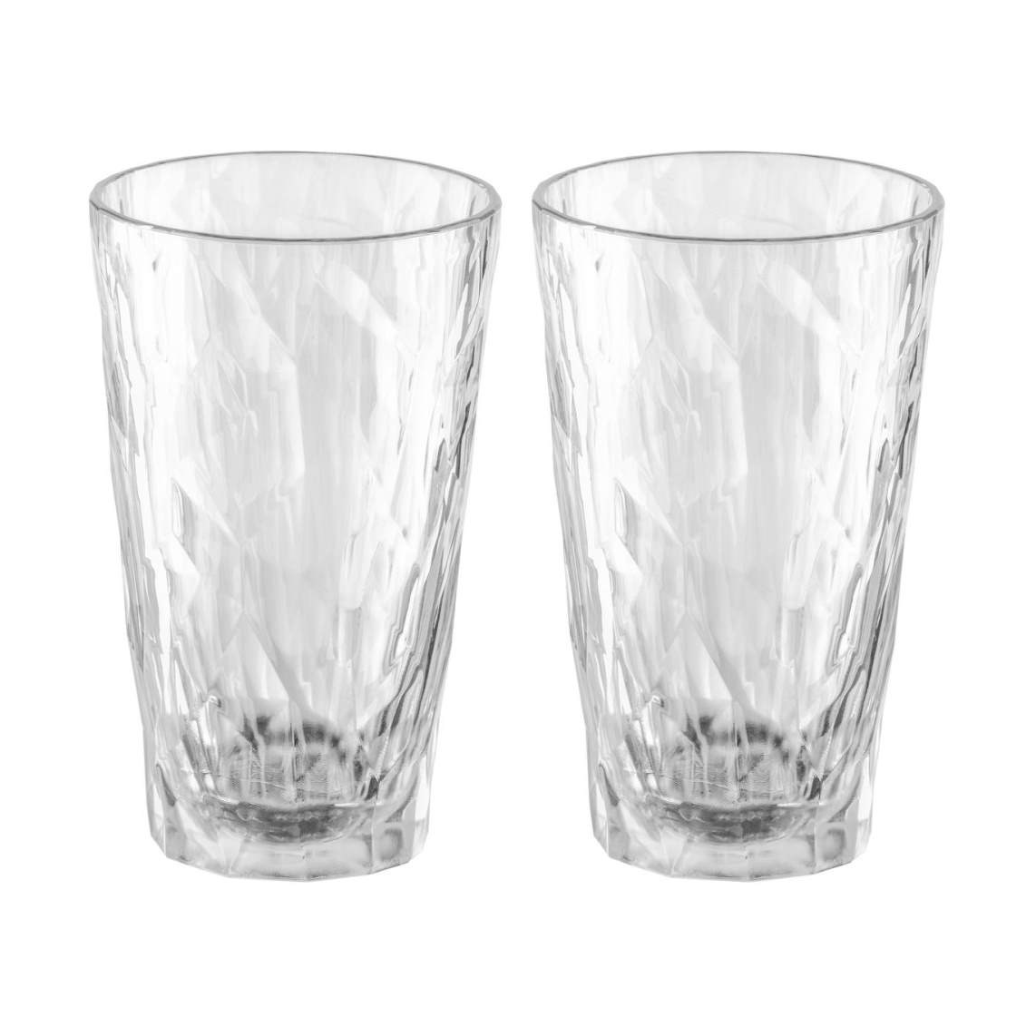 Koziol Club No. 6 longdrinkglass plast 30 cl 2-pakning Krystallklar