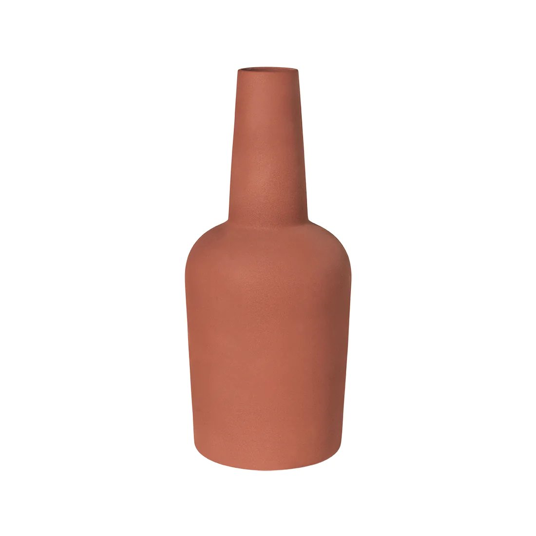 Kristina Dam Studio Dome Vase L Ø18×49 cm Terracotta red