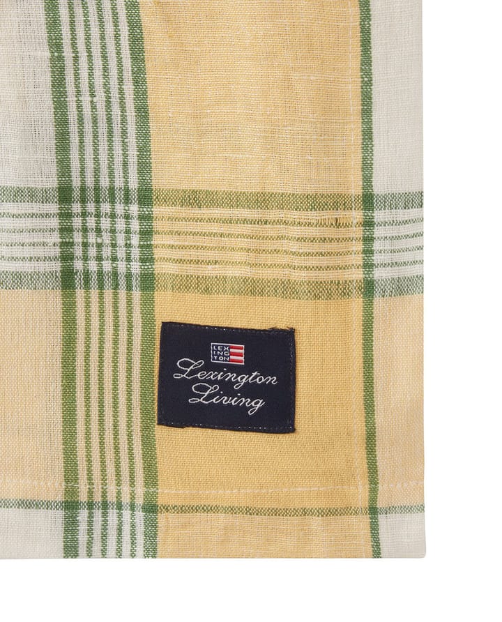 Easter Linen/Cotton bordduk 150x250 cm, Yellow-green Lexington