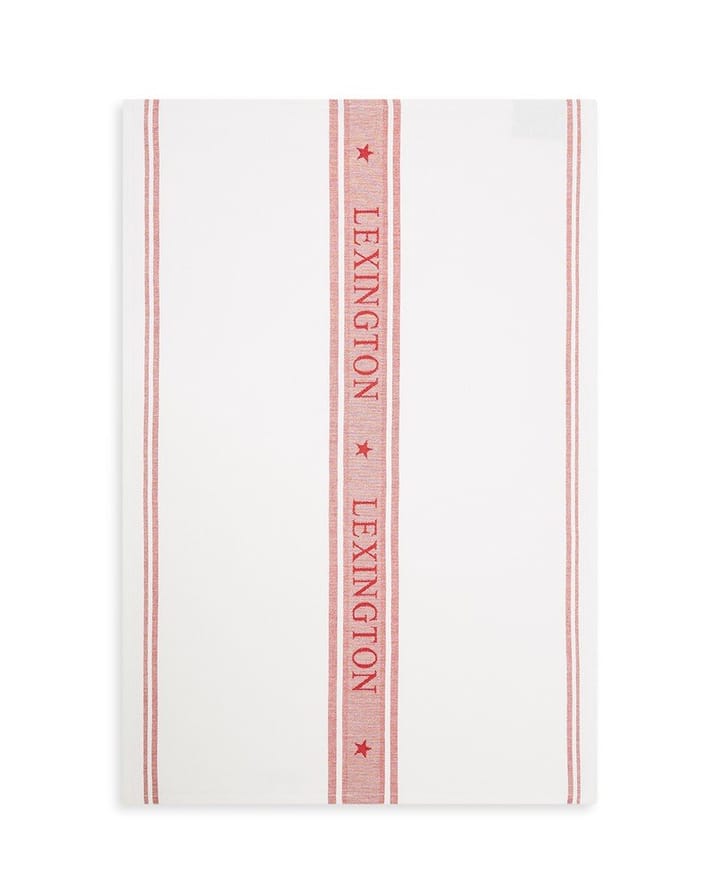 Ikon Star kjøkkenhåndkle 70x50 cm, Hvit-rød Lexington