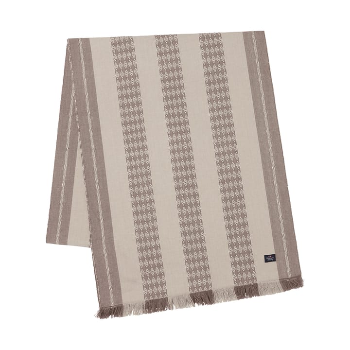 Jacquard Striped bordløper 50x250 cm - Beige - Lexington