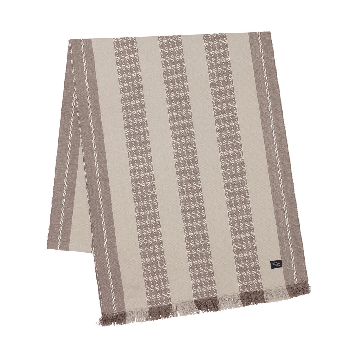 Lexington Jacquard Striped bordløper 50×250 cm Beige