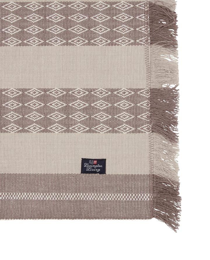 Jacquard Striped spisebrikke 40x50 cm, Beige Lexington