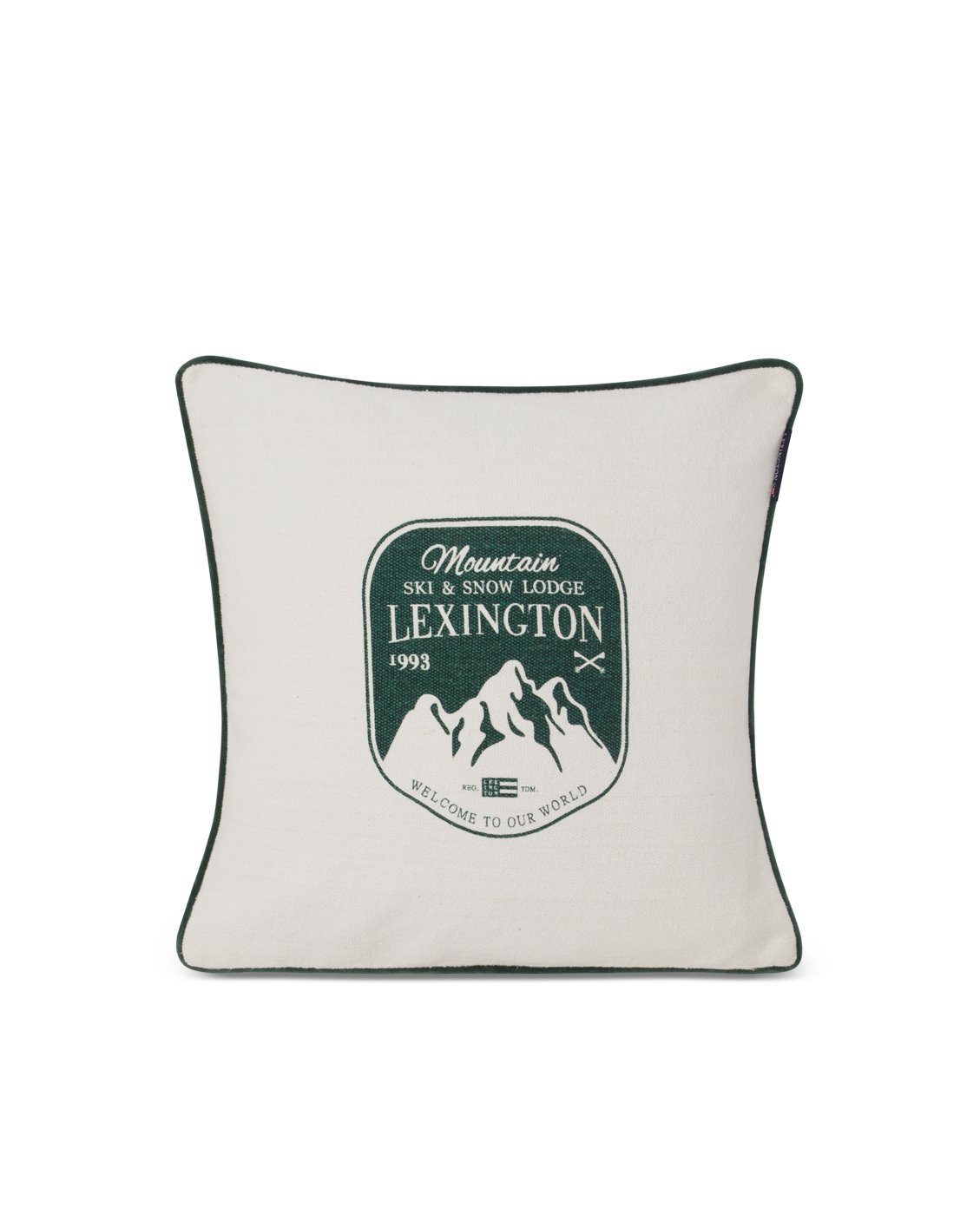 Lexington Mountain Logo putetrekk 50×50 cm Hvit-grønn