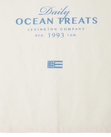 Ocean treats printed bomull kjøkkenhåndkle 50x70 cm - White - Lexington