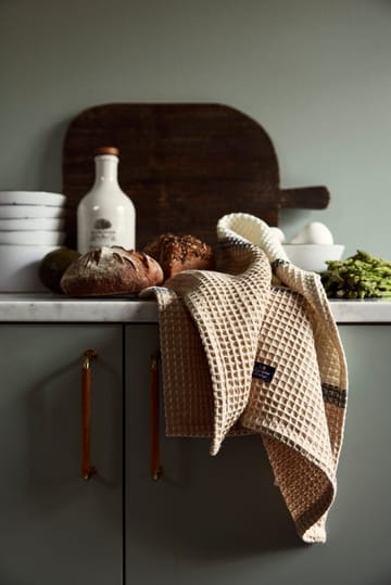 Organic Cotton Waffle kjøkkenhåndkle 50x70 cm - Beige - Lexington