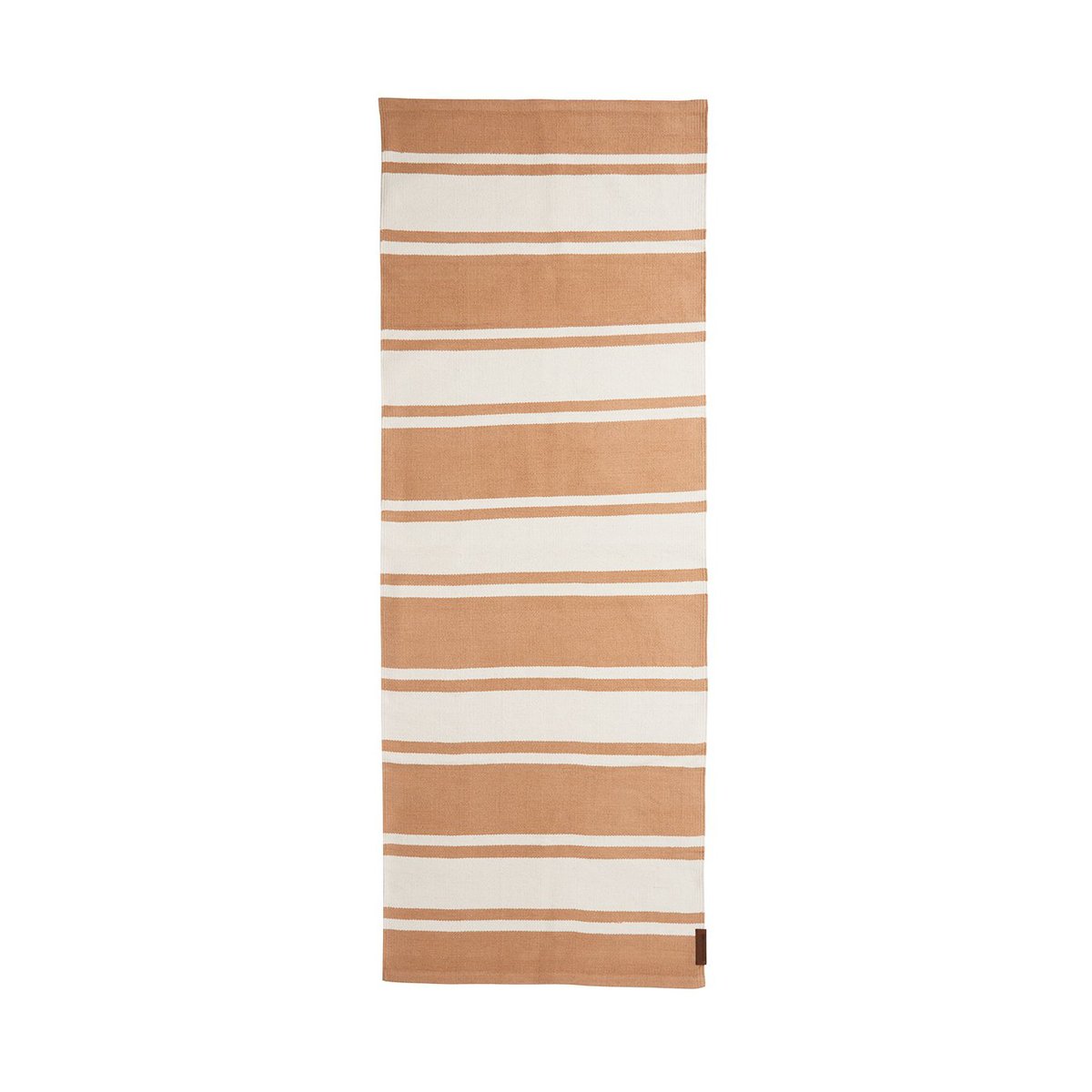 Lexington Organic Striped Cotton gangteppe 80×220 cm Beige-white