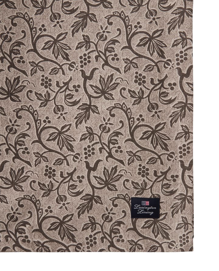 Printed Recycled Cotton duk 150x350 cm, Light beige Lexington