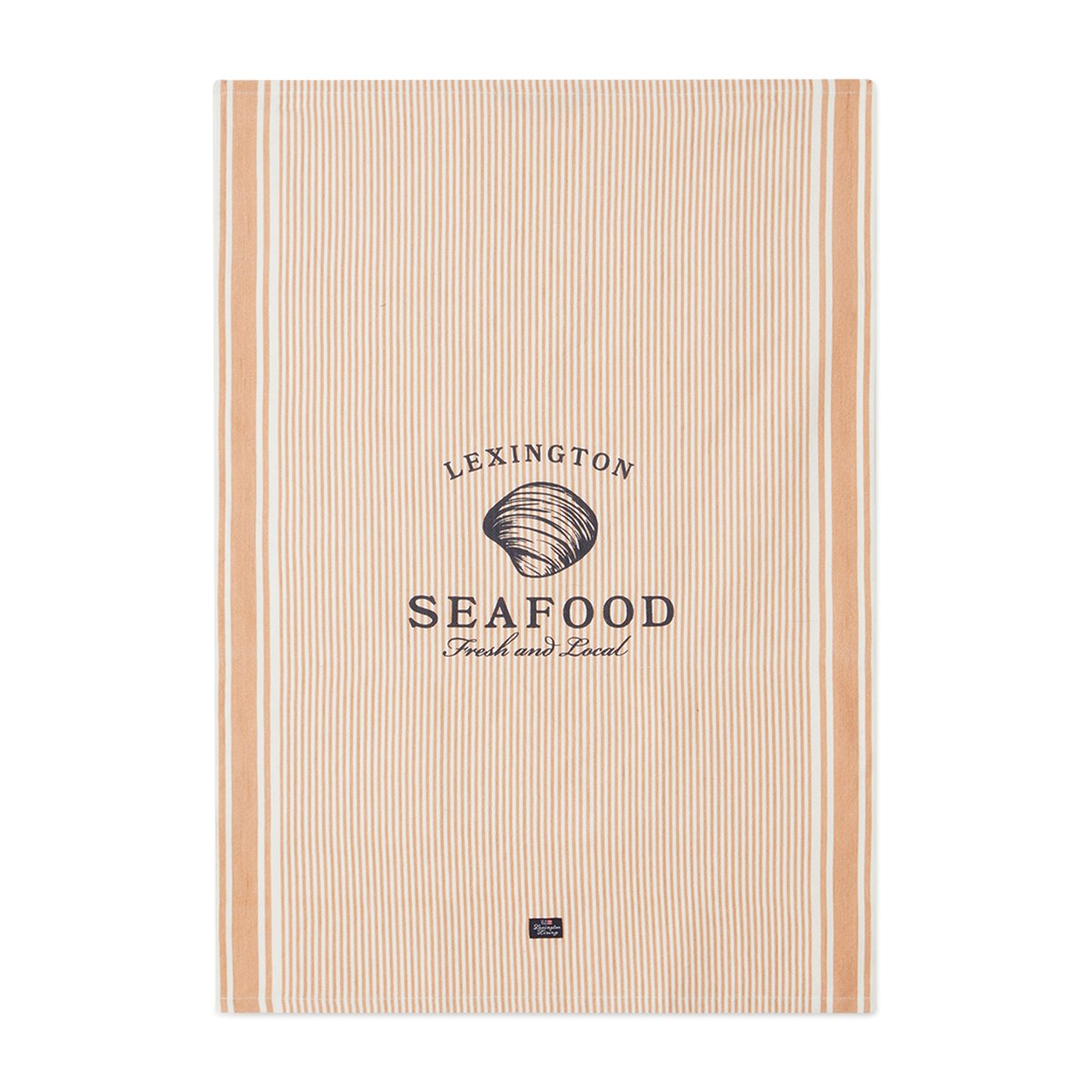 Lexington Seafood Striped & Printed kjøkkenhåndkle 50 x 70 cm Beige-hvit