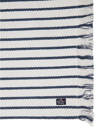 Striped Recycled Cotton bordbrikke 40x50 cm - Navy - Lexington