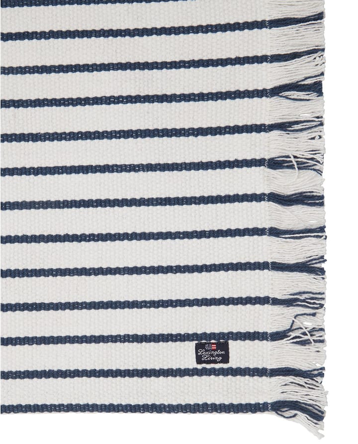 Striped Recycled Cotton bordbrikke 40x50 cm, Navy Lexington