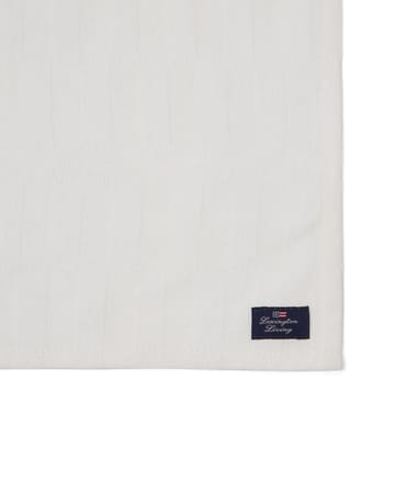 White Jacquard Cotton serviett 50x50 cm - Hvit - Lexington