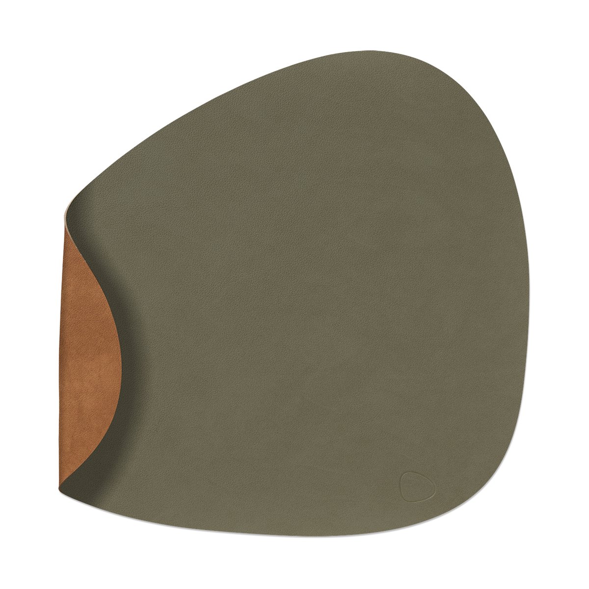 LIND DNA Nupo bordbrikke vendbar curve L 1 stk. Army green-nature