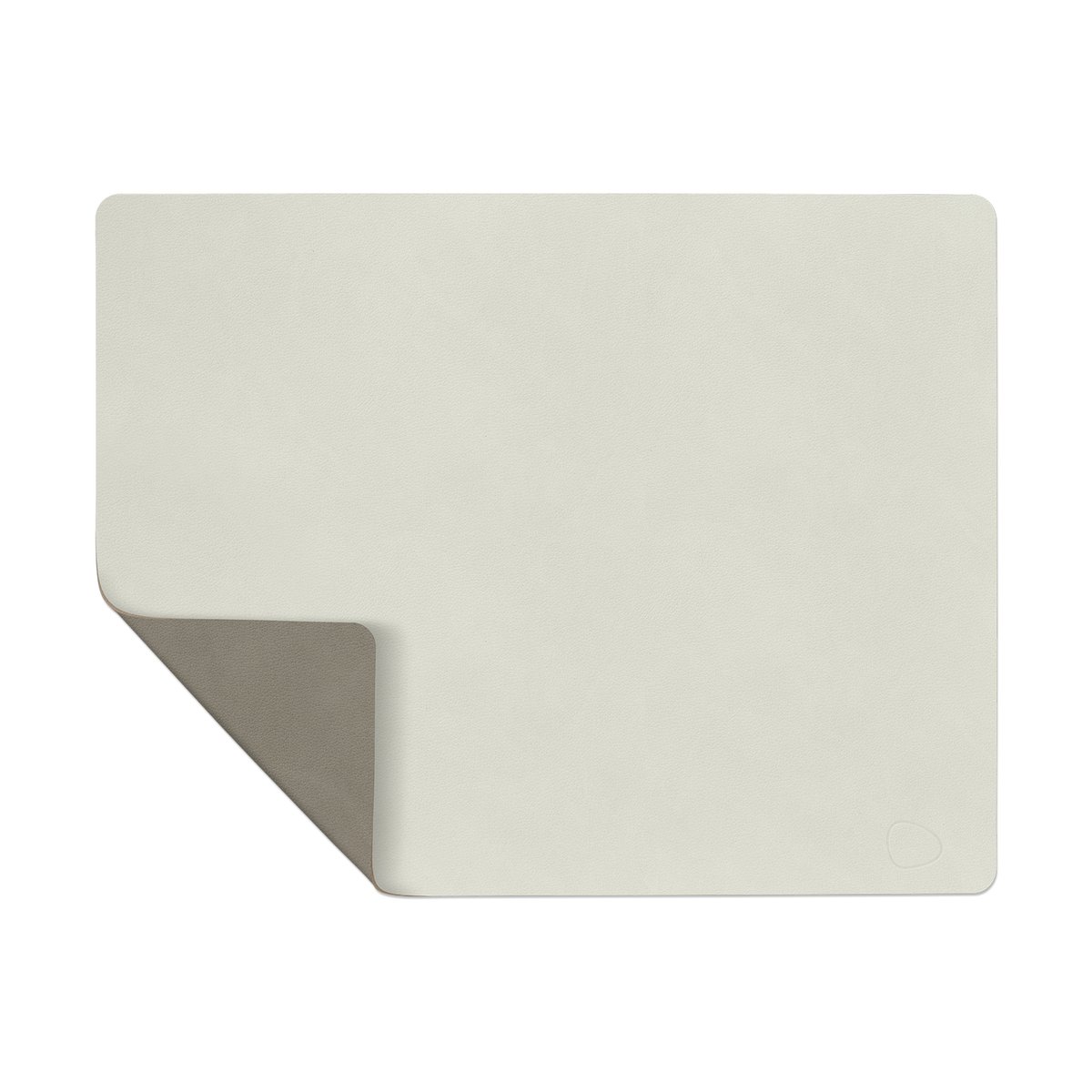 LIND DNA Nupo bordbrikke vendbar square L 1 stk. Linen-Flint Grey