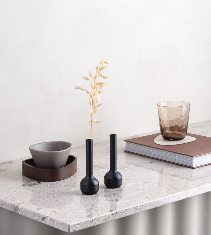 Silhouette 120 vase, Black steel LIND DNA