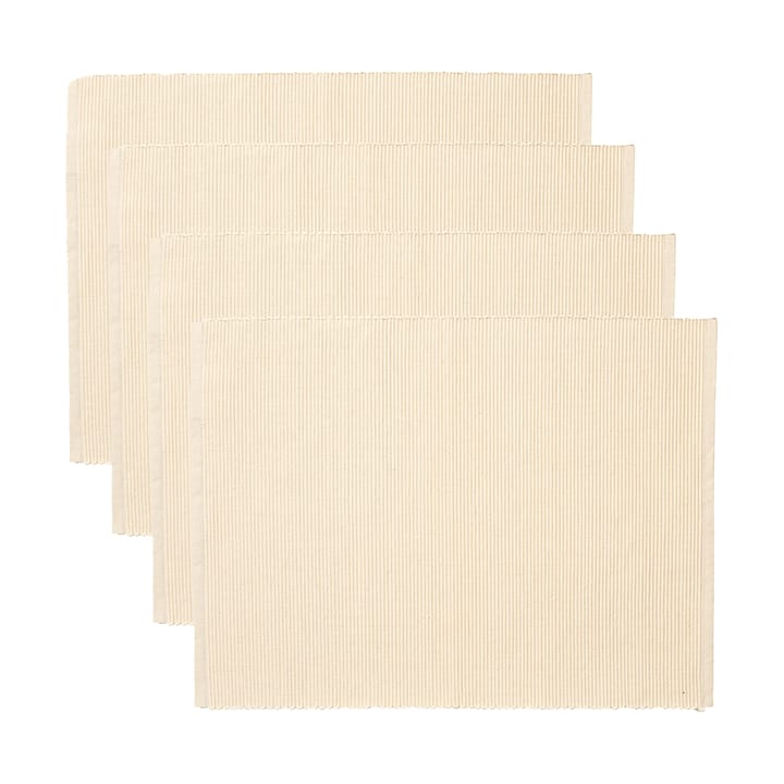 Uni bordbrikke 35x46 cm 4-pk, Krem Beige Linum