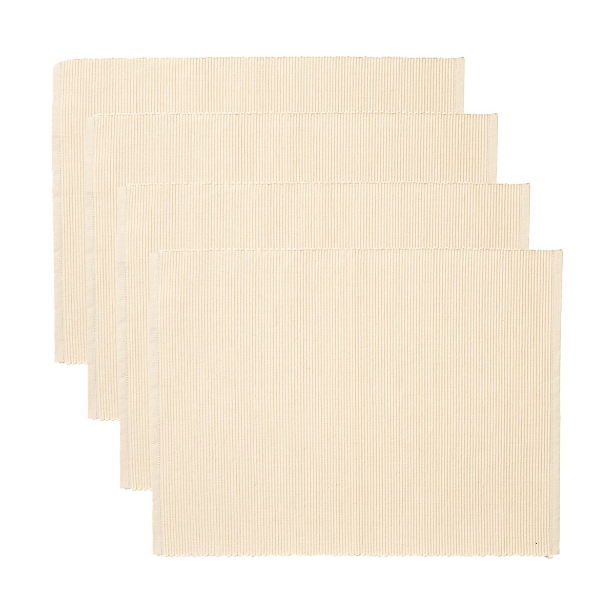 Linum Uni bordbrikke 35×46 cm 4-pk Krem Beige