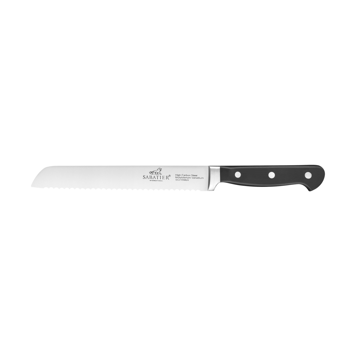 Lion Sabatier Pluton brødkniv 20 cm Stål-svart