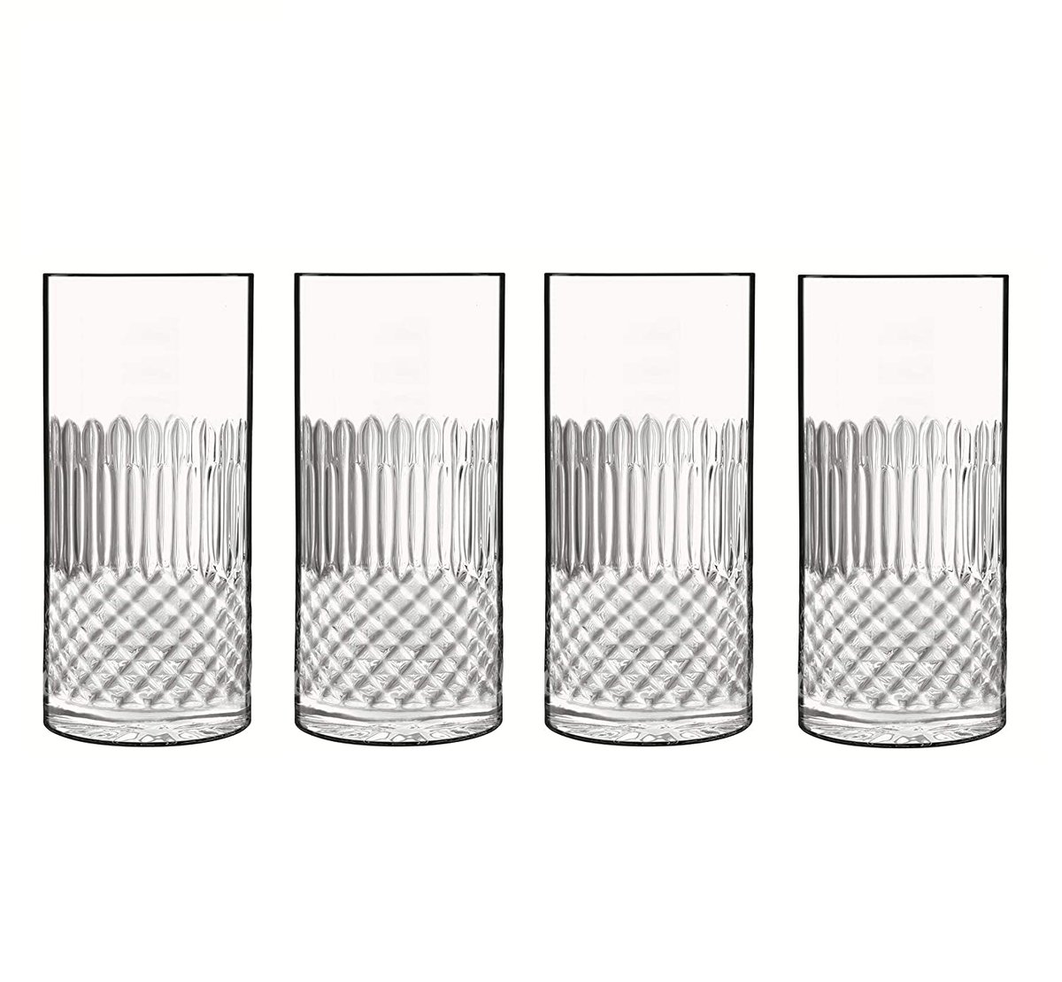 Luigi Bormioli Diamante Ølglass/Longdrinkglass 4-pakning 48 cl