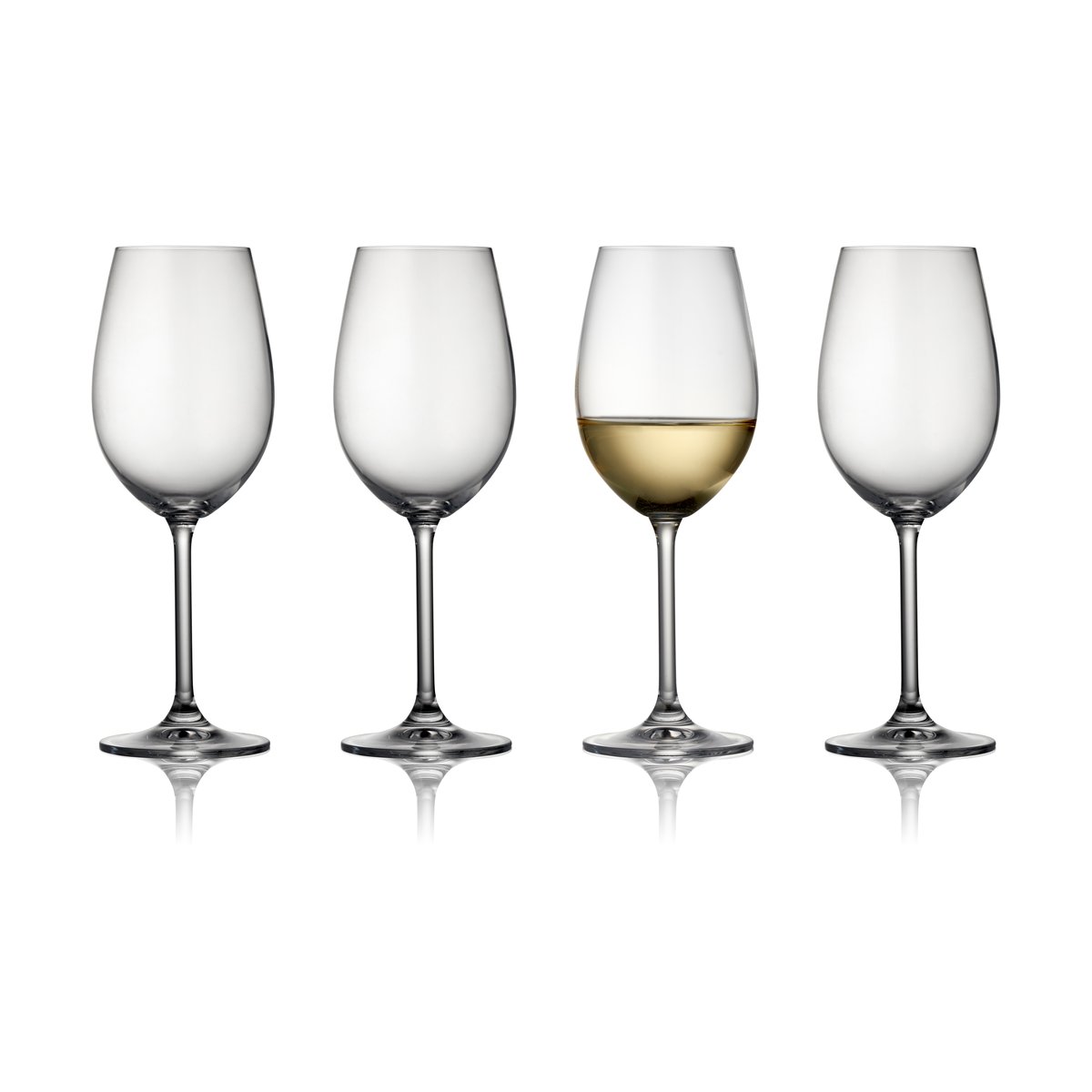 Lyngby Glas Clarity hvitvinsglass 35 cl 4-pakning Clear