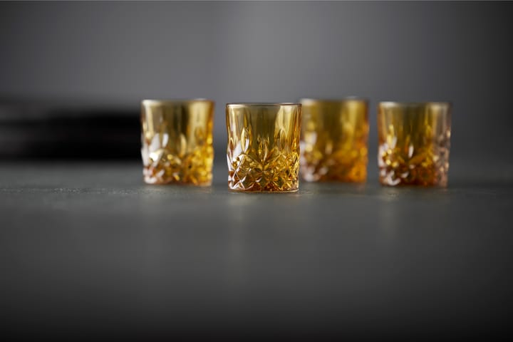 Sorrento shotglass 4 cl 4-pack, Amber Lyngby Glas