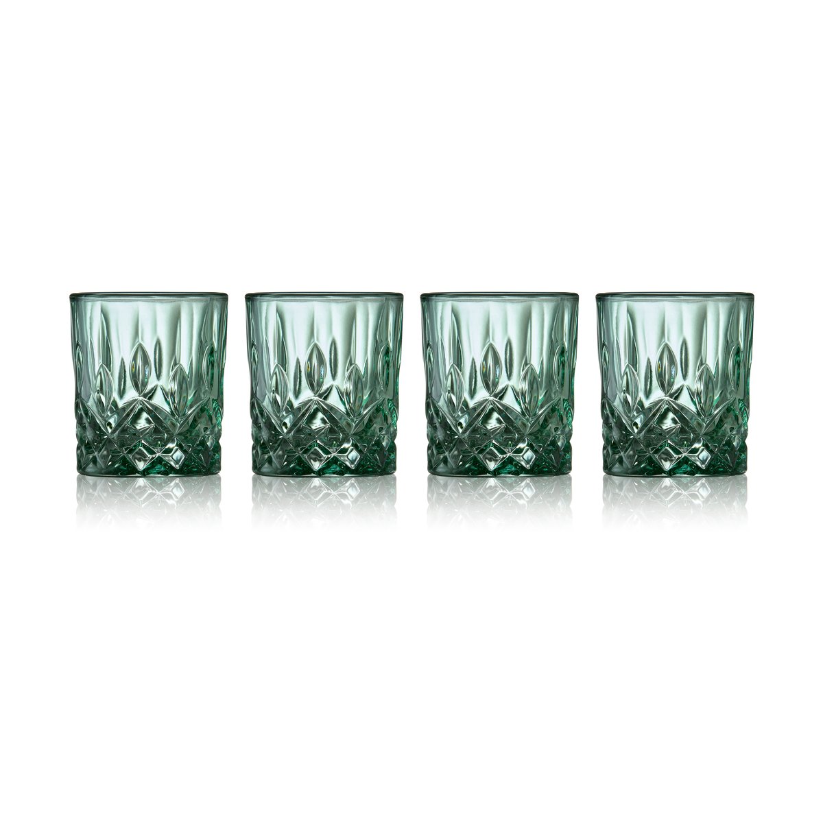 Lyngby Glas Sorrento shotglass 4 cl 4-pack Grønn