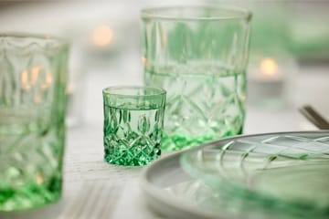 Sorrento shotglass 4 cl 4-pack - Grønn - Lyngby Glas