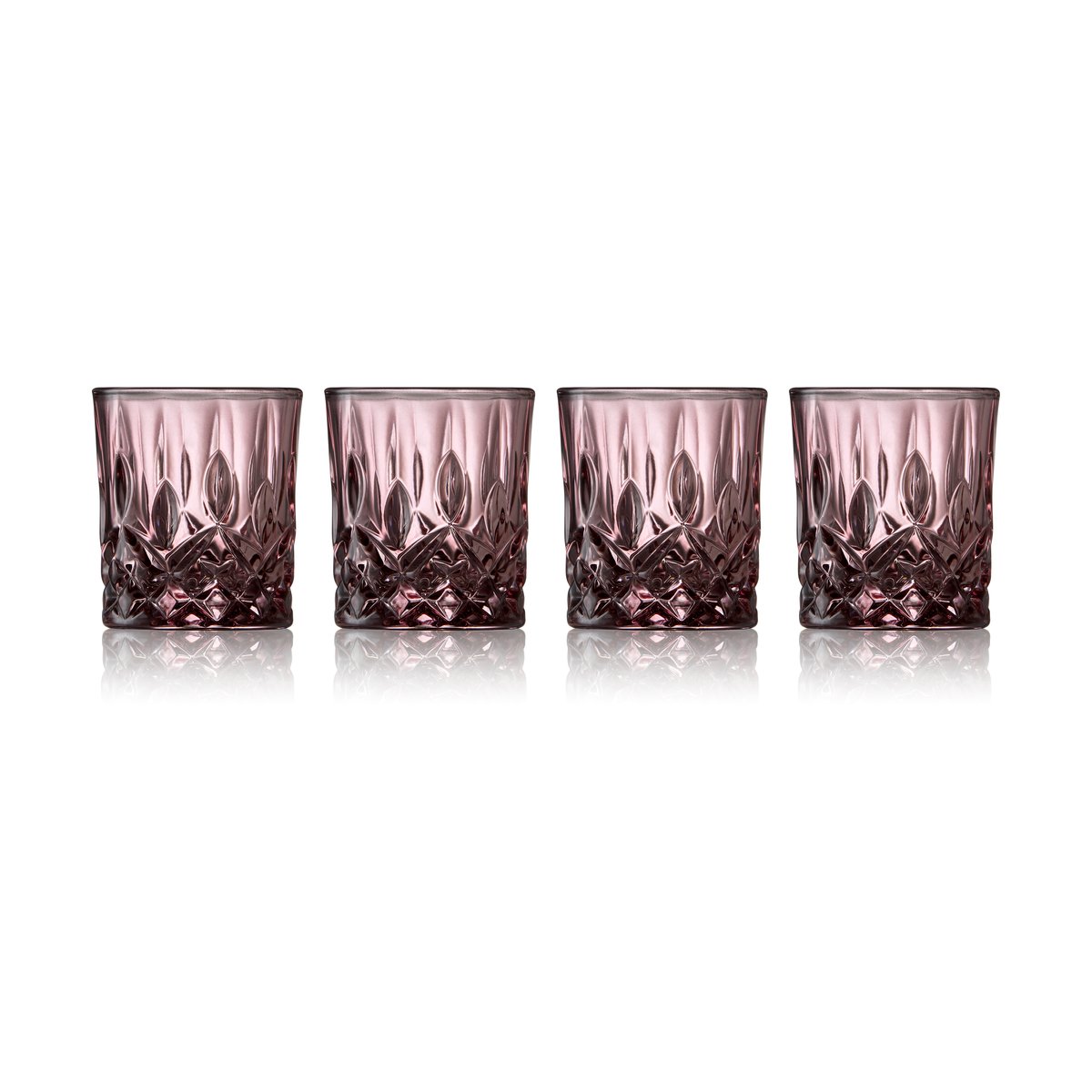 Lyngby Glas Sorrento shotglass 4 cl 4-pack Pink