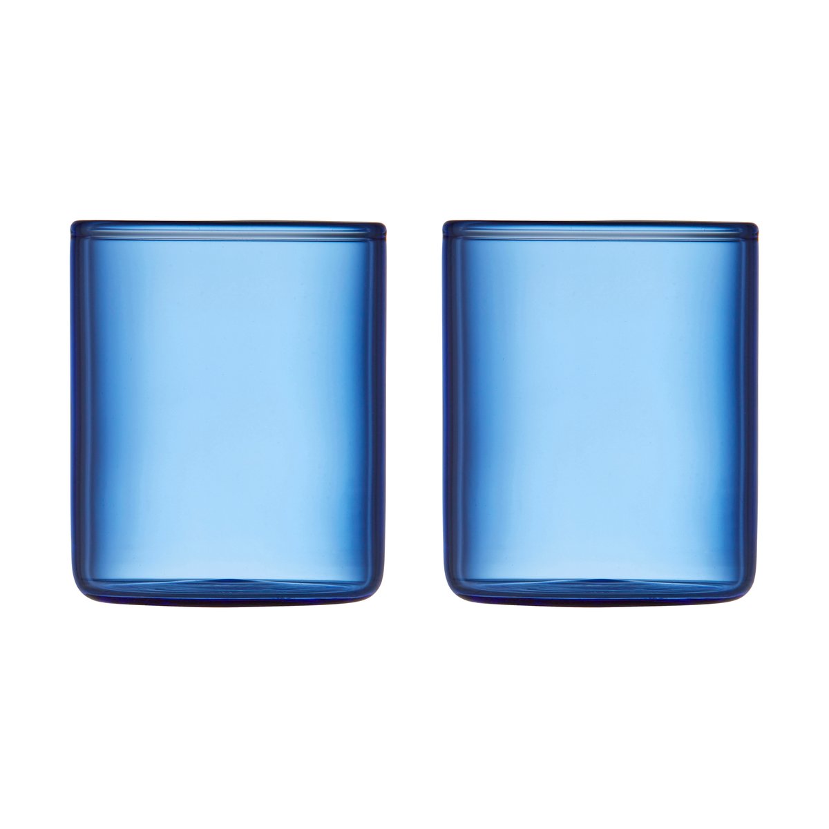 Lyngby Glas Torino shotglass 6 cl 2-pakning Blue