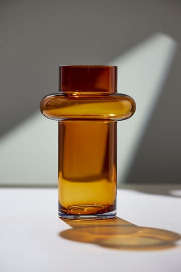 Tube glassvase 20 cm - Amber - Lyngby Glas