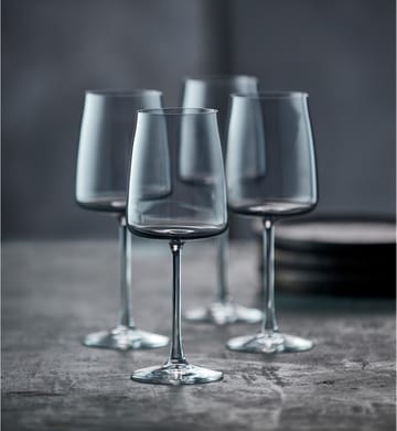 Zero hvitvinsglass 43 cl 4-pakning - Smoke - Lyngby Glas