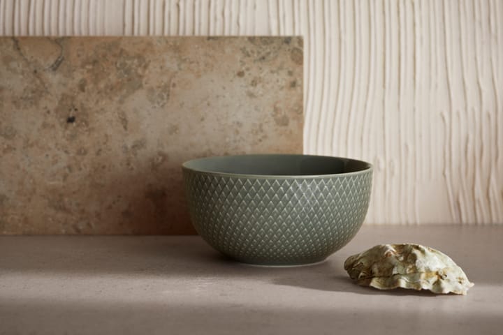 Rhombe Earth Skål Ø13 cm, Moss Lyngby Porcelæn