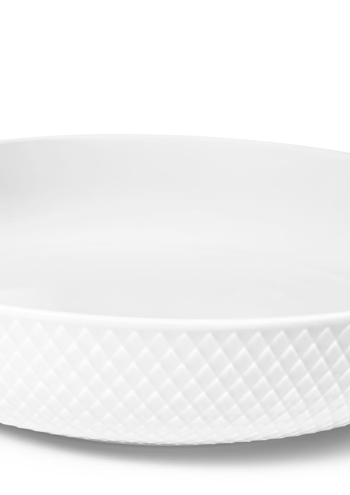 Rhombe Serveringsskål Ø28 cm, Hvit Lyngby Porcelæn