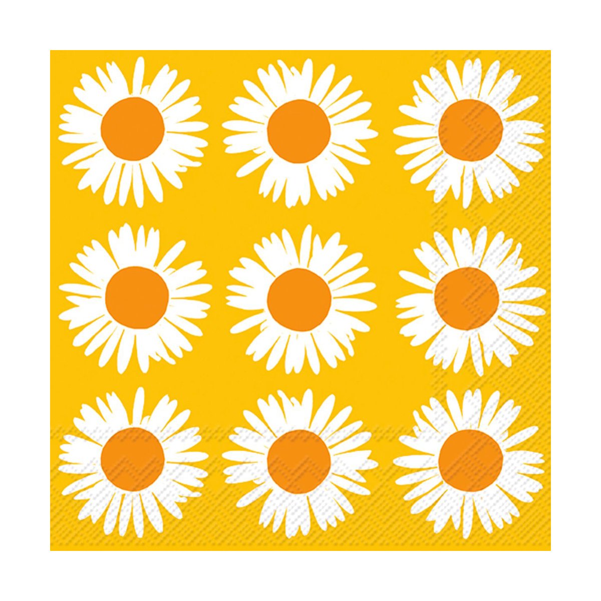 Marimekko Auringonkukka servietter 33×33 cm 20-pk Orange-yellow