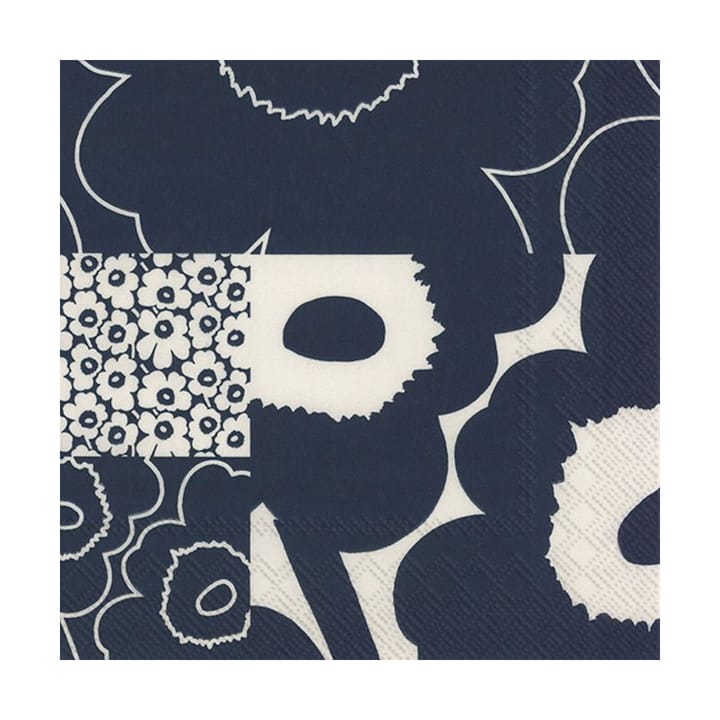 Kollaasi servietter 33x33 cm 20-pk - Dark Blue - Marimekko