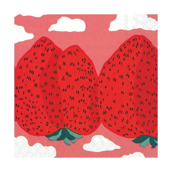 Mansikkavuoret servietter 33 x 33 cm 20-pk, Rose Marimekko