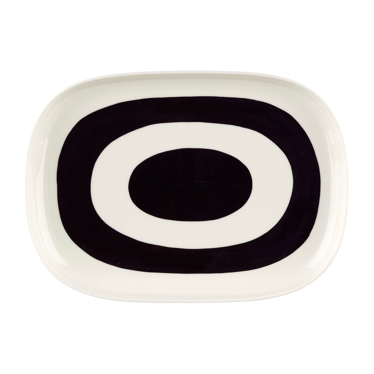 Marimekko Melooni Tallerken 32 x 23 cm White-clay