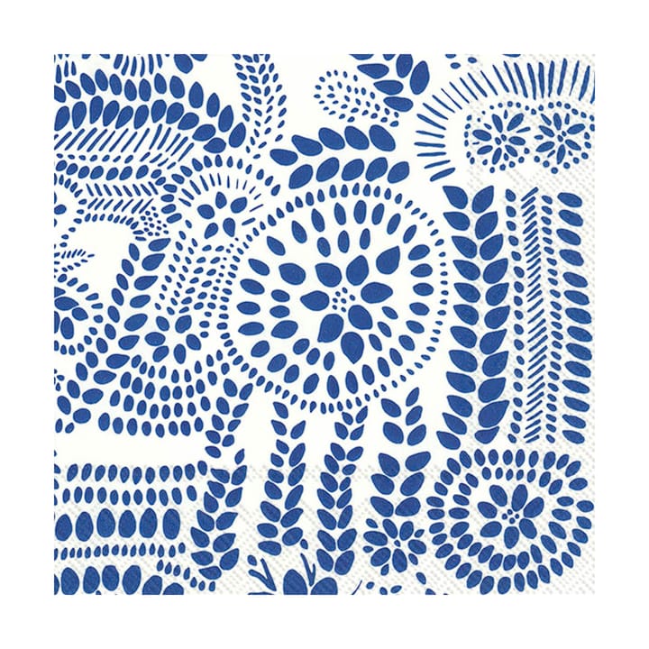 Näsiä servietter 33x33 cm 20-pk - White-blue - Marimekko