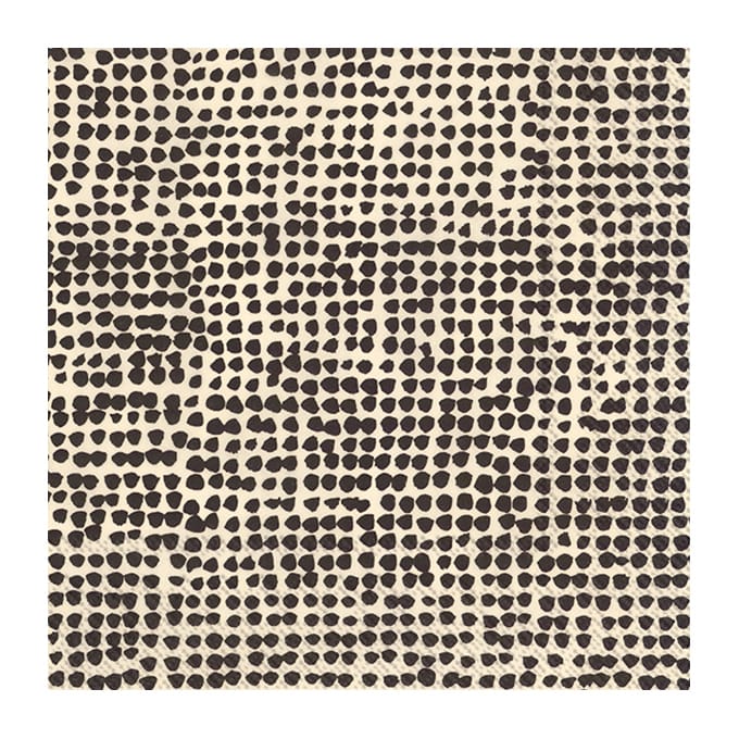 Orkanen servietter 33 x 33 cm 20-pk, Linen black Marimekko