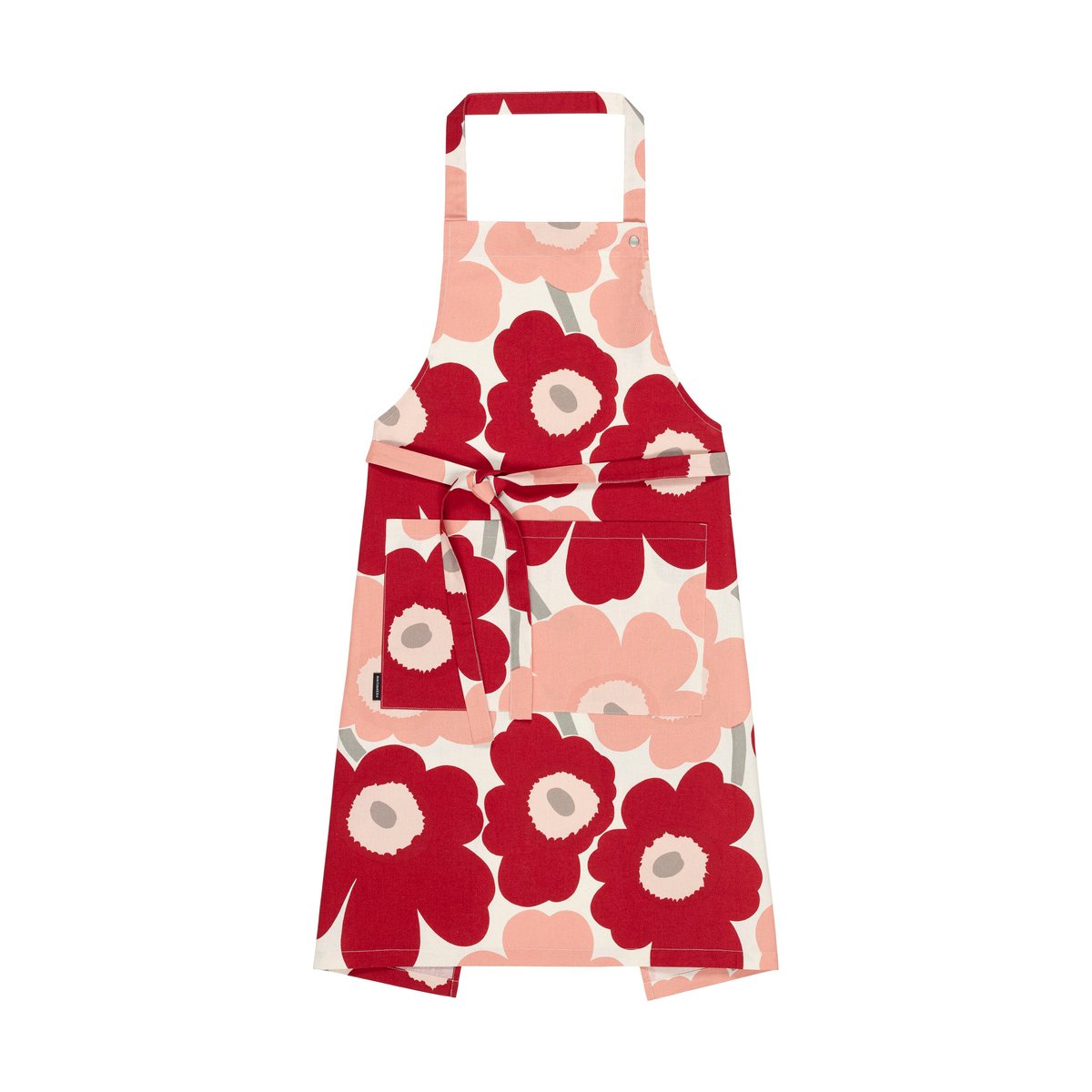 Marimekko Pieni Unikko forkle Cotton-dark cherry-rose