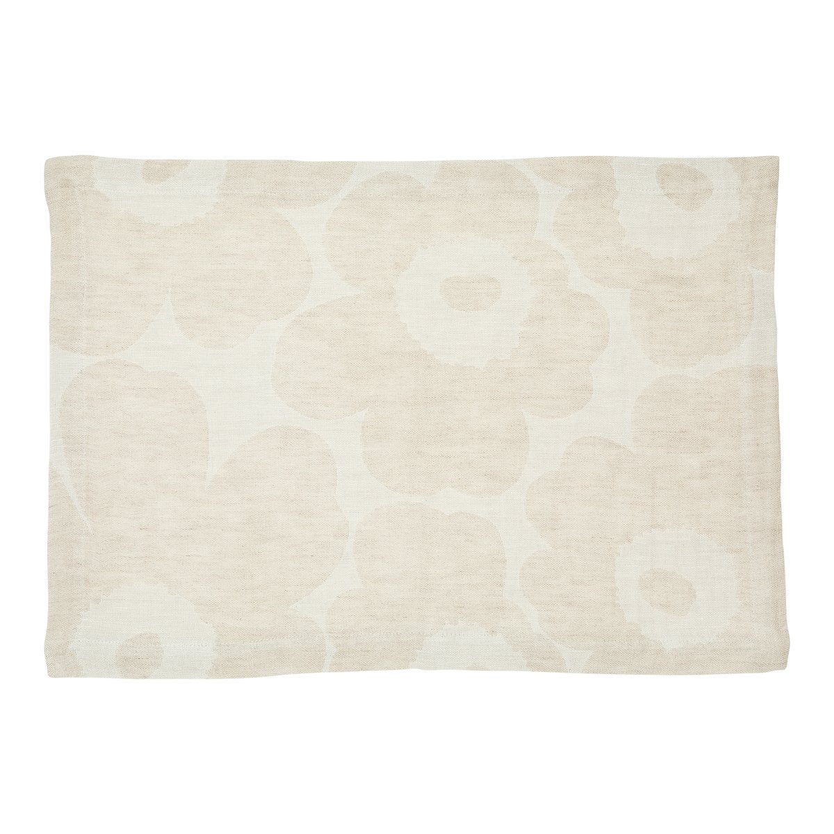 Marimekko Pieni Unikko spisebrikke lin Beige-hvit-svart