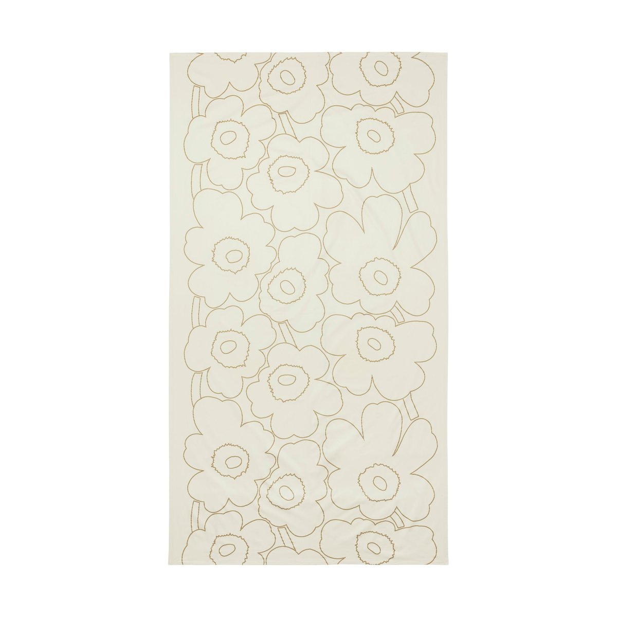 Marimekko Piirto Unikko duk 135×250 cm Linen-gold