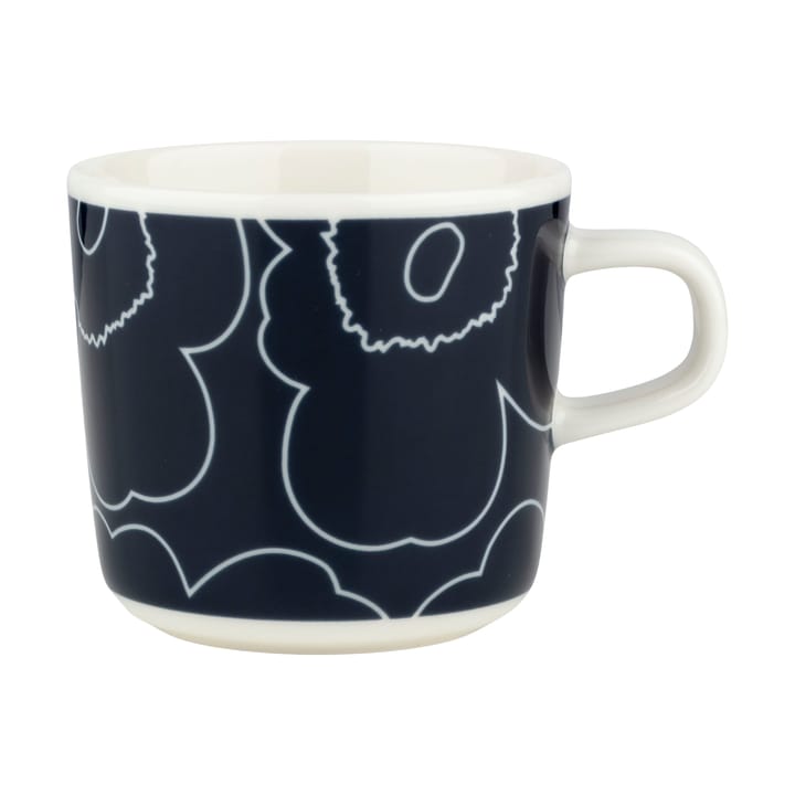 Piirto Unikko kaffekopp 20 cl, White-dark blue Marimekko